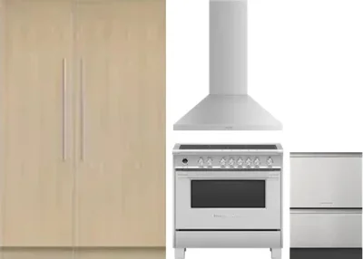 5 Piece Package Includes Refrigerator, Freezer, Range, Hood And Dishwasher